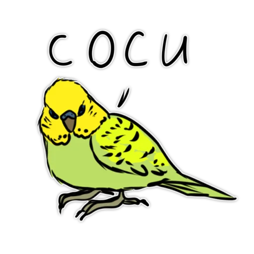 птица рисование животное