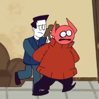 Sticker с головой пиздец - 0