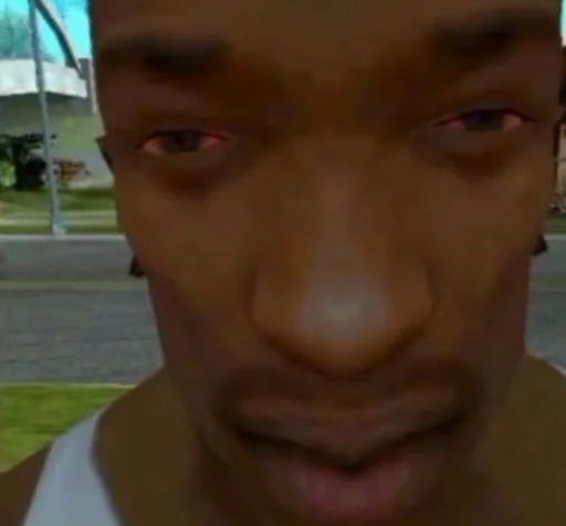 Стикер смешной негр - 6