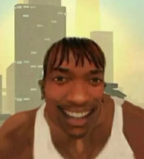 Стикер смешной негр - 0