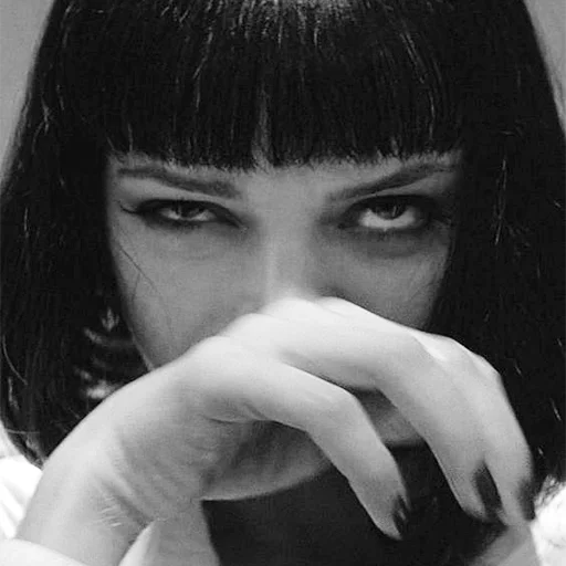 person black and white portrait