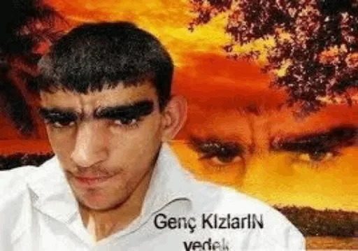 text human face person