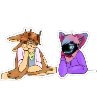 Sticker Avali (ovali) Ailan @Ailan_Draw - 2