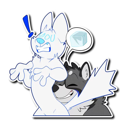 Стикер airplanesleddog - 1