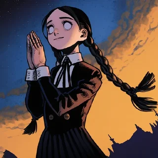 Sticker Уэнсдэй — @aipepka - 8