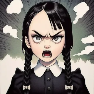 Sticker Уэнсдэй — @aipepka - 3