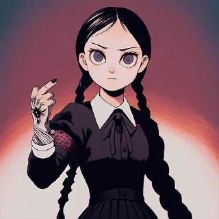 Sticker Уэнсдэй — @aipepka - 7