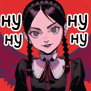 Sticker Уэнсдэй — @aipepka - 0