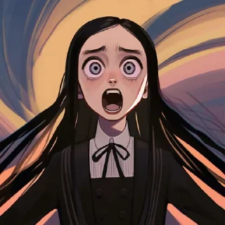 Sticker Уэнсдэй — @aipepka - 10