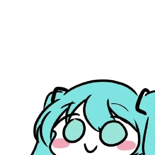 Стикер Miku - 藍沢 @Yuexiiia - 8