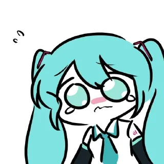 Стикер Miku - 藍沢 @Yuexiiia - 1