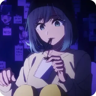 Sticker Akane Kurokawa ☆ @animestickerb @pinterest_to_stickerbot - 10