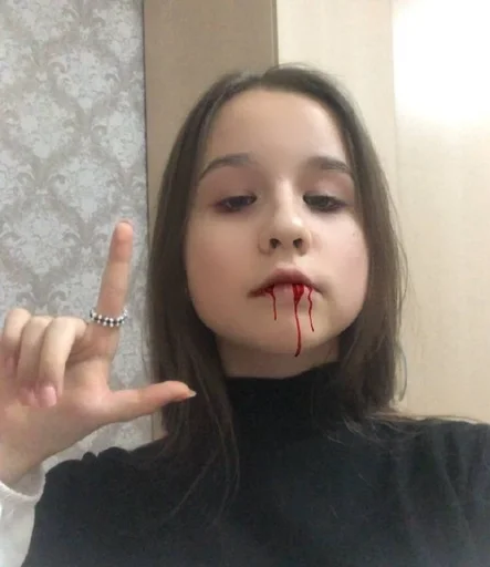 person human face lip