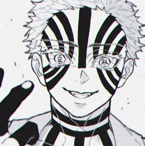 Sticker . akaza sticker☠🌊 - 4