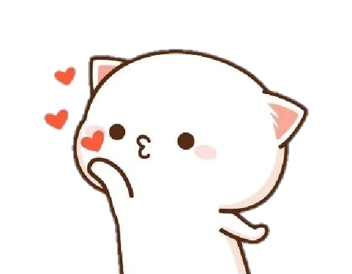 эскиз кошка мультфильм