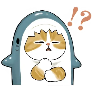 Sticker Акулы и котята @anime4_arts - 5