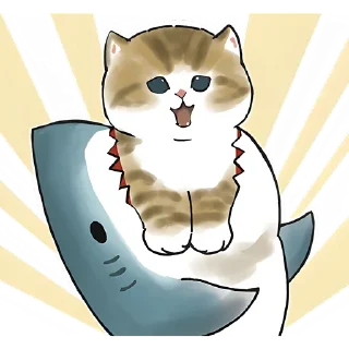Sticker Акулы и котята @anime4_arts - 10