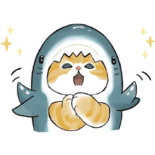 Sticker Акулы и котята @anime4_arts - 1