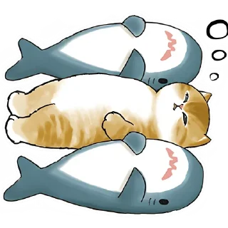 Sticker Акулы и котята @anime4_arts - 2