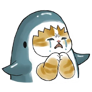 Sticker Акулы и котята @anime4_arts - 4