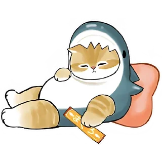 Sticker Акулы и котята @anime4_arts - 3