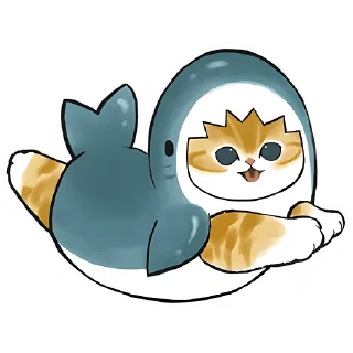 Sticker Акулы и котята @anime4_arts - 9
