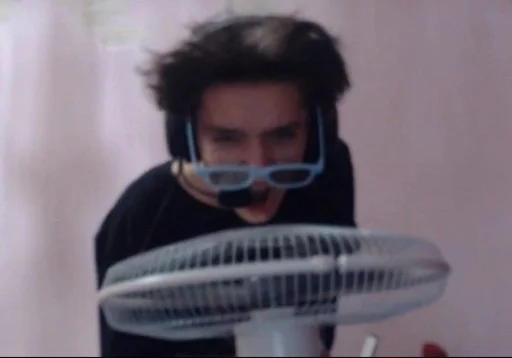 person human face wall