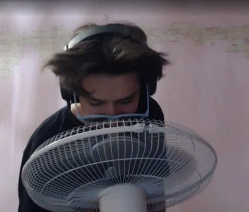 human face person fan