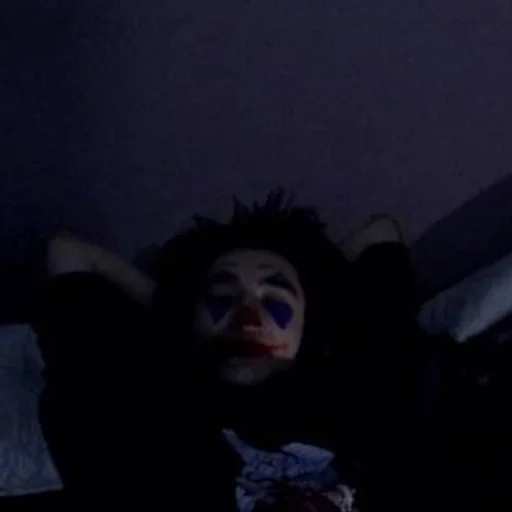 human face indoor dark