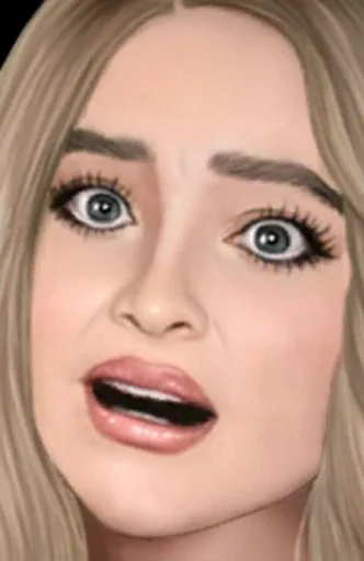 lipstick eyelash human face