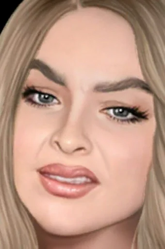 human face lipstick eyelash