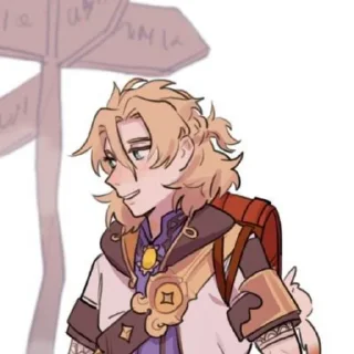 Sticker Albedo @itsgensharts - 3