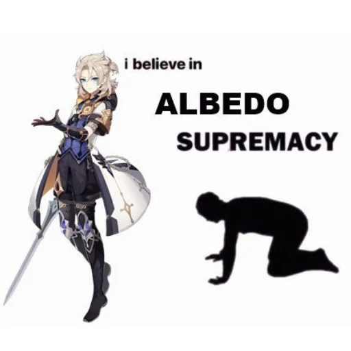 Стикер Альбедо как смысл жизни 2 - 10