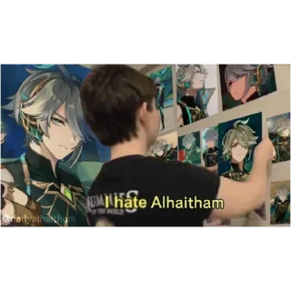 Sticker я ненавижу аль хайтама - 0