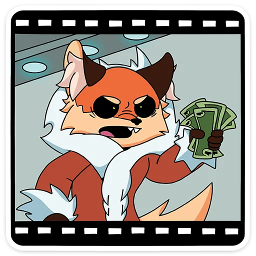 Sticker Лиса Алиса - 5