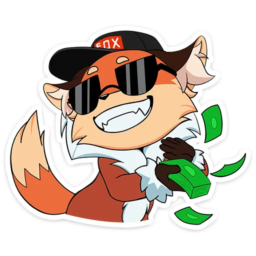 Sticker Лиса Алиса - 3