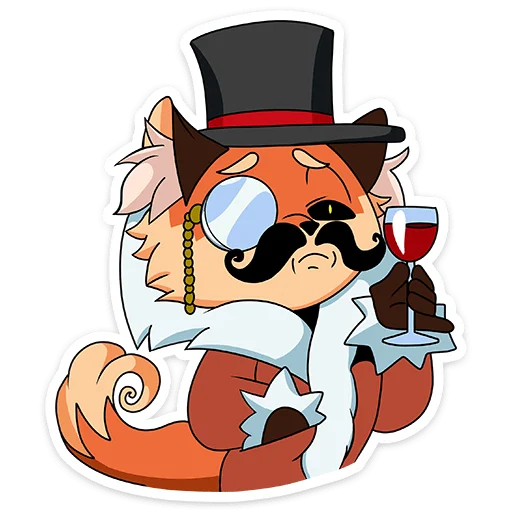 Sticker Лиса Алиса - 0