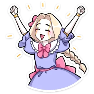 Стикер Кукла Алиса • @TgSticker - 5