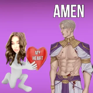 Стикер Амен/Эва by Алина и её гиперфикс 2.0 - 3