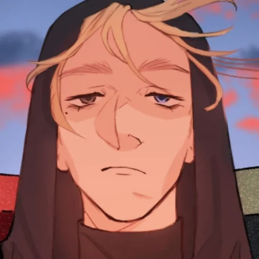 anime cartoon human face