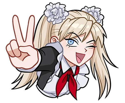 Анечка без текста @stickers_vk - 