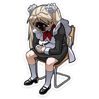 Sticker Анечка без текста @stickers_vk - 3