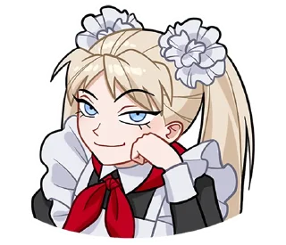 Sticker Анечка без текста @stickers_vk - 11