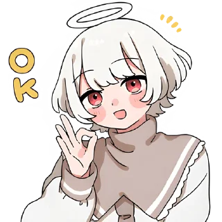 Sticker Ангельский мальчик @Nyasticks - 6