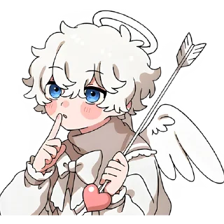 Sticker Ангельский мальчик @Nyasticks - 2