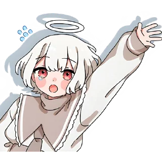 Sticker Ангельский мальчик @Nyasticks - 9