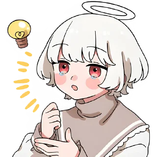 Sticker Ангельский мальчик @Nyasticks - 8