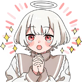 Sticker Ангельский мальчик @Nyasticks - 11