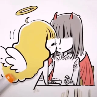 Стикер Angel x Demon - 1