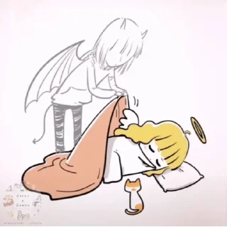 Стикер Angel x Demon - 0